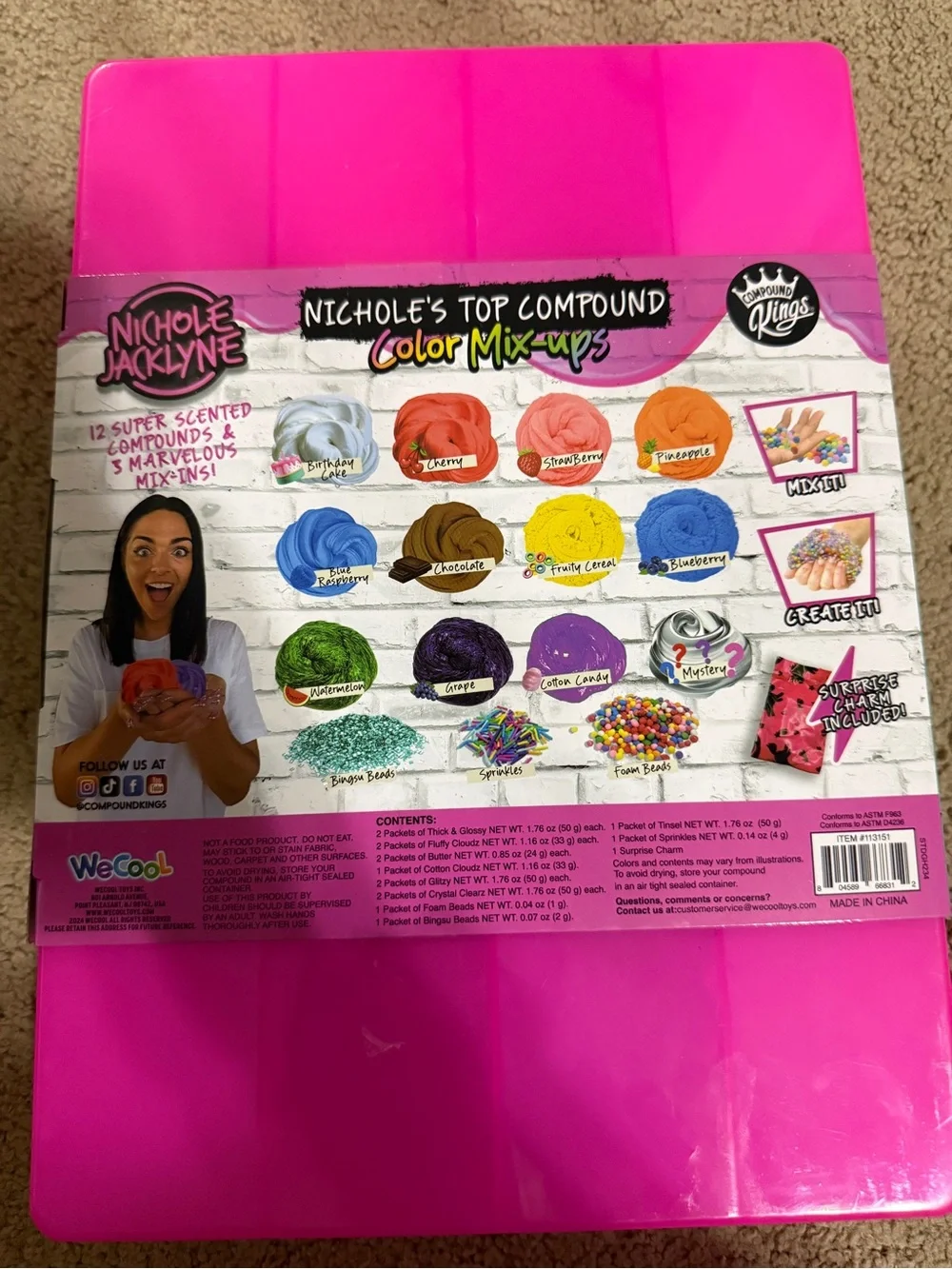 Compound Kings Nichole's Top Compound Color Mix-Ups Slime Kit
